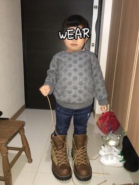 「Danner（ダナー）のアイテム」を使った、moritakuさん（キッズ・100cm）の秋コーディネート