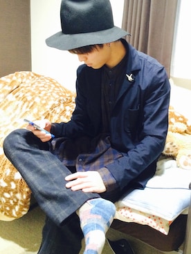 「Influence（インフルエンス）のアイテム」を使った、やっくんさん（メンズ・174cm）の冬コーディネート