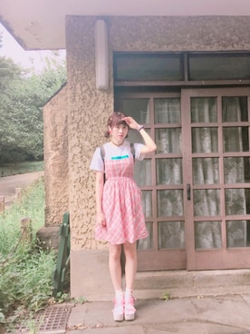 「アイテム（チョーカー）」を使った、Pinkさん（レディース・166cm）の秋コーディネート