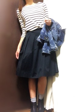 「Gジャン」｜「アイテム（PC・スマホグッズ/家電）」を使った、hirotaro♡さん（レディース・172cm）の秋コーディネート