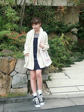 加藤ナナ（加藤ちゃん）さん（レディース・160cm）の秋コーディネート