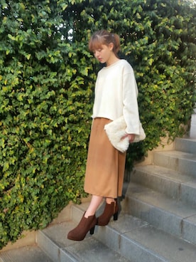 加藤ナナ（加藤ちゃん）さん（レディース・160cm）の冬コーディネート