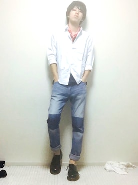 「さしいろ」｜「アイテム（ブーツ）」を使った、こう『今日から相互フォロー』さん（メンズ・169cm）の秋コーディネート