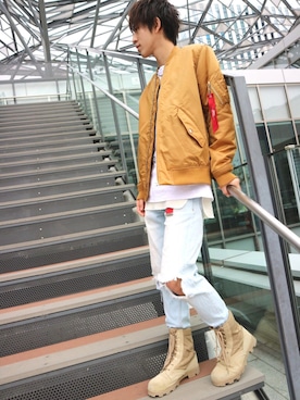 こう『今日から相互フォロー』さん(メンズ・170cm)の秋コーディネート