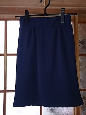 「ＳＵＺＵtanのアイテム（スカート、ブルー系）」を使った、沙季さん（レディース・151cm）の秋コーディネート