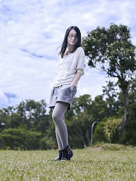 「雨」｜PUPURENさん（レディース・171cm）の冬コーディネート