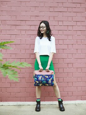 「wearsg」｜「アイテム（レッグウェア）」を使った、PUPURENさん（レディース・171cm）の冬コーディネート
