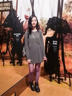 「wearsg」｜「アイテム（ニット/セーター）」を使った、PUPURENさん（レディース・171cm）の冬コーディネート