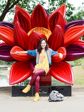 「wearsg」｜「アイテム（ワンピース）」を使った、PUPURENさん（レディース・171cm）の冬コーディネート