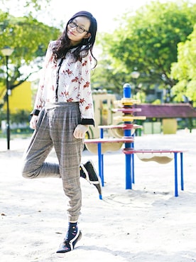「wearsg」｜「アイテム（レッグウェア）」を使った、PUPURENさん（レディース・171cm）の夏コーディネート