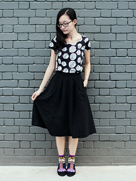 「wearsg」｜「アイテム（Tシャツ/カットソー）」を使った、PUPURENさん（レディース・171cm）の秋コーディネート