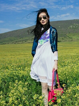 「wearsg」｜「アイテム（ワンピース）」を使った、PUPURENさん（レディース・171cm）の秋コーディネート