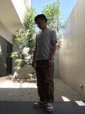 「SAINT JAMES（セントジェームス）のアイテム」を使った、azsさん（メンズ・173cm）の秋コーディネート