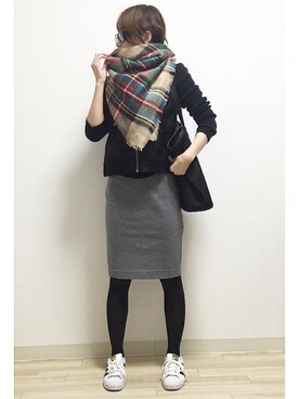 「タータンチェック」｜Kannaさん（レディース・159cm）の春コーディネート