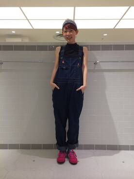 「BEAMS BOY（ビームスボーイ）のアイテム（つなぎ/オールインワン）」を使った、TAMAMO✌︎さん（レディース・161cm）の夏コーディネート