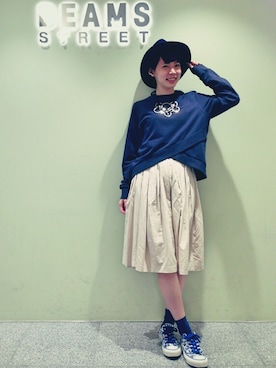 「YMC（ワイエムシー）のアイテム」を使った、TAMAMO✌︎さん（レディース・161cm）の秋コーディネート
