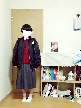 「MASH（マッシュ）のアイテム」を使った、💭さん（レディース・155cm）の冬コーディネート