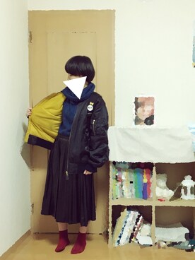 「MASH（マッシュ）のアイテム」を使った、💭さん（レディース・155cm）の冬コーディネート