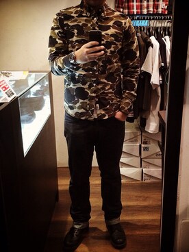 「Carhartt WIP（カーハートダブリューアイピー）のアイテム（シャツ/ブラウス、その他）」を使った、Julianさん（メンズ・178cm）の秋コーディネート