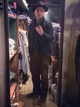 「RRL（ダブル アール エル）のアイテム（フォーマルスーツ/小物）」を使った、Julianさん（メンズ・178cm）の冬コーディネート