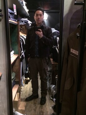 「RRL（ダブル アール エル）のアイテム（フォーマルスーツ/小物）」を使った、Julianさん（メンズ・178cm）の冬コーディネート