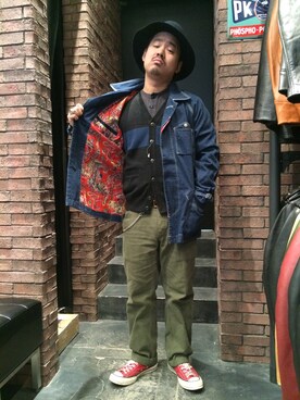 「CONVERSE（コンバース）のアイテム（その他）」を使った、wakiさん（メンズ・165cm）の春コーディネート