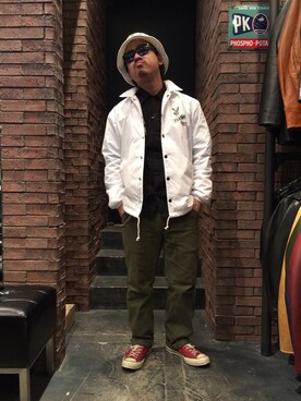 「CONVERSE（コンバース）のアイテム（その他）」を使った、wakiさん（メンズ・165cm）の春コーディネート