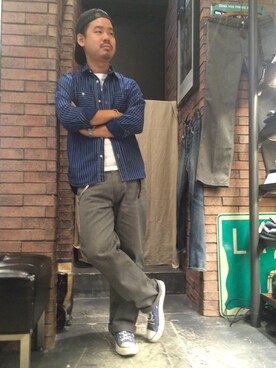 Schott/ショット/WABASHI L/S SHIRT/ウォバッシュ シャツを使った