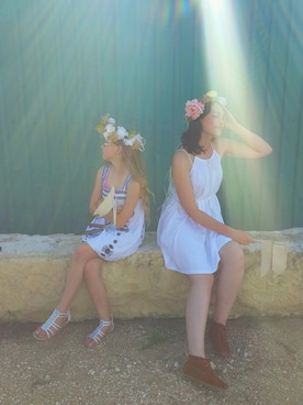 「Target（ターゲット）のアイテム（ワンピース/ドレス）」を使った、谈黛琪さん（レディース・178cm）の夏コーディネート