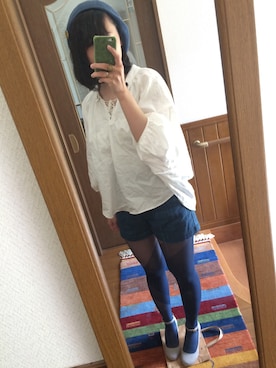 「RNA-N（アールエヌエーエヌ）のアイテム（ハンチング/ベレー帽）」を使った、こたにさん（レディース・159cm）の春コーディネート