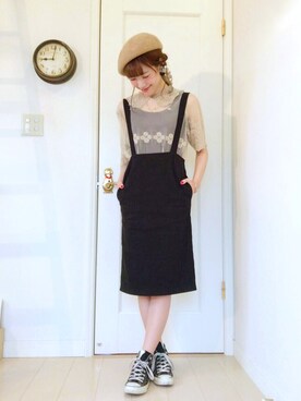 山口真帆さん(レディース・161cm)の夏コーディネート