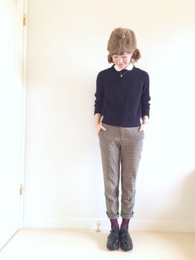 「アイテム（スマホグッズ）」を使った、山口真帆さん（レディース・161cm・20代）の秋コーディネート