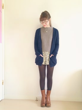 「LUCA/LADY LUCK LUCA（ルカ/レディラックルカ）のアイテム」を使った、山口真帆さん（レディース・161cm）の秋コーディネート