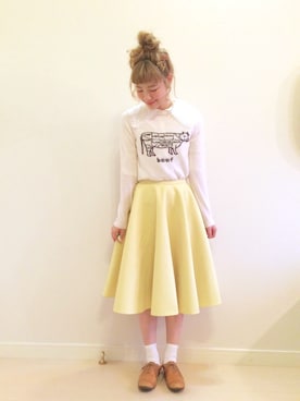 「アイテム（ピアス（片耳用））」を使った、山口真帆さん（レディース・161cm・20代）の冬コーディネート