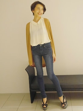 「Jeffrey Campbell（ジェフリーキャンベル）のアイテム（サンダル）」を使った、Coidyさん（レディース・166cm）の秋コーディネート