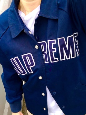 「Supreme （シュプリーム）のアイテム（その他アウター）」を使った、つきのひかりさん（レディース・166cm）の秋コーディネート