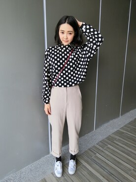 「SUPERGA（スペルガ）のアイテム（シューズ）」を使った、Red-Chingさん（レディース・173cm）の冬コーディネート