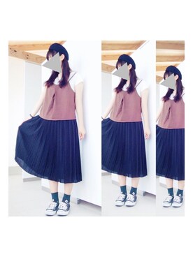 「CONVERSE（コンバース）のconverse（コンバース） ALL STAR OX（オールスターOX）（スニーカー）」を使った、m a m i ☜さん（レディース・163cm）の秋コーディネート