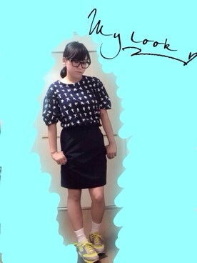 「Marc by Marc Jacobs（マークバイマークジェイコブス）のアイテム（スニーカー）」を使った、kaorilakkuma87さん（レディース・160cm）の夏コーディネート