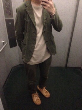 「A（エィス）のアイテム（ジャケット/アウター）」を使った、まささん（メンズ・173cm）の春コーディネート