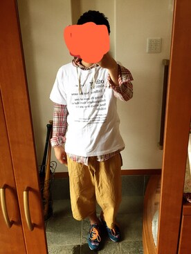 「アイテム（イエロー系）」を使った、gsgsさん（メンズ・171cm）の春コーディネート