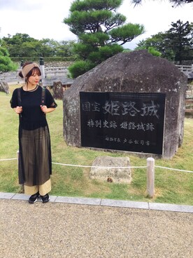 「VINTAGE（ヴィンテージ）のアイテム（ヘアバンド）」を使った、muramotoさん（レディース・167cm）の秋コーディネート