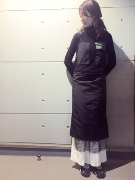 「UNIQLO（ユニクロ）のWOMEN オックスフォードワイドパンツ＋E（その他パンツ）」を使った、muramotoさん（レディース・167cm）の秋コーディネート