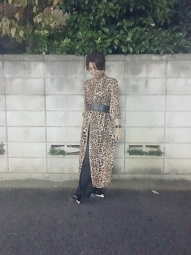 「RETRO GIRL（レトロガール）のアイテム（シャツワンピース）」を使った、muramotoさん（レディース・167cm）の秋コーディネート