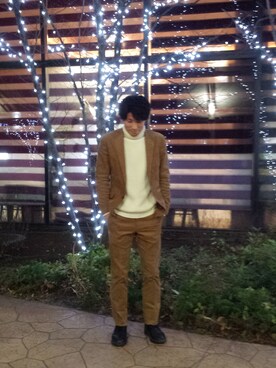 「お買い物」｜「アイテム（ジャケット/アウター）」を使った、yasuさん（メンズ・178cm）の冬コーディネート