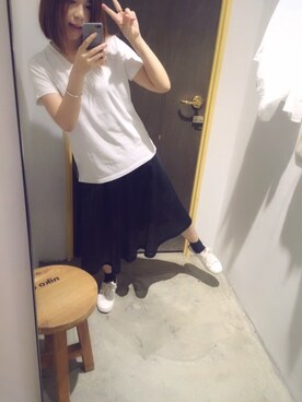 「MONKI」｜YTさん（レディース・155cm）の夏コーディネート