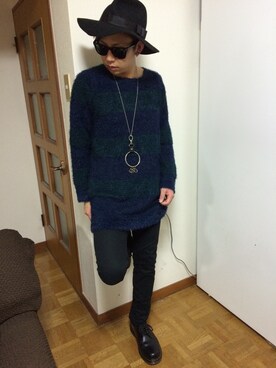 「AS KNOW AS plus（アズノゥアズプラス）のアイテム」を使った、shingo0504さん（メンズ・164cm）の冬コーディネート