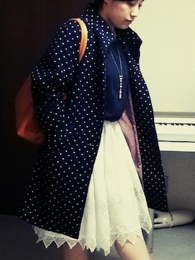 「Hecrou（エクルー）のアイテム」を使った、ひなたさん（レディース・154cm）の冬コーディネート