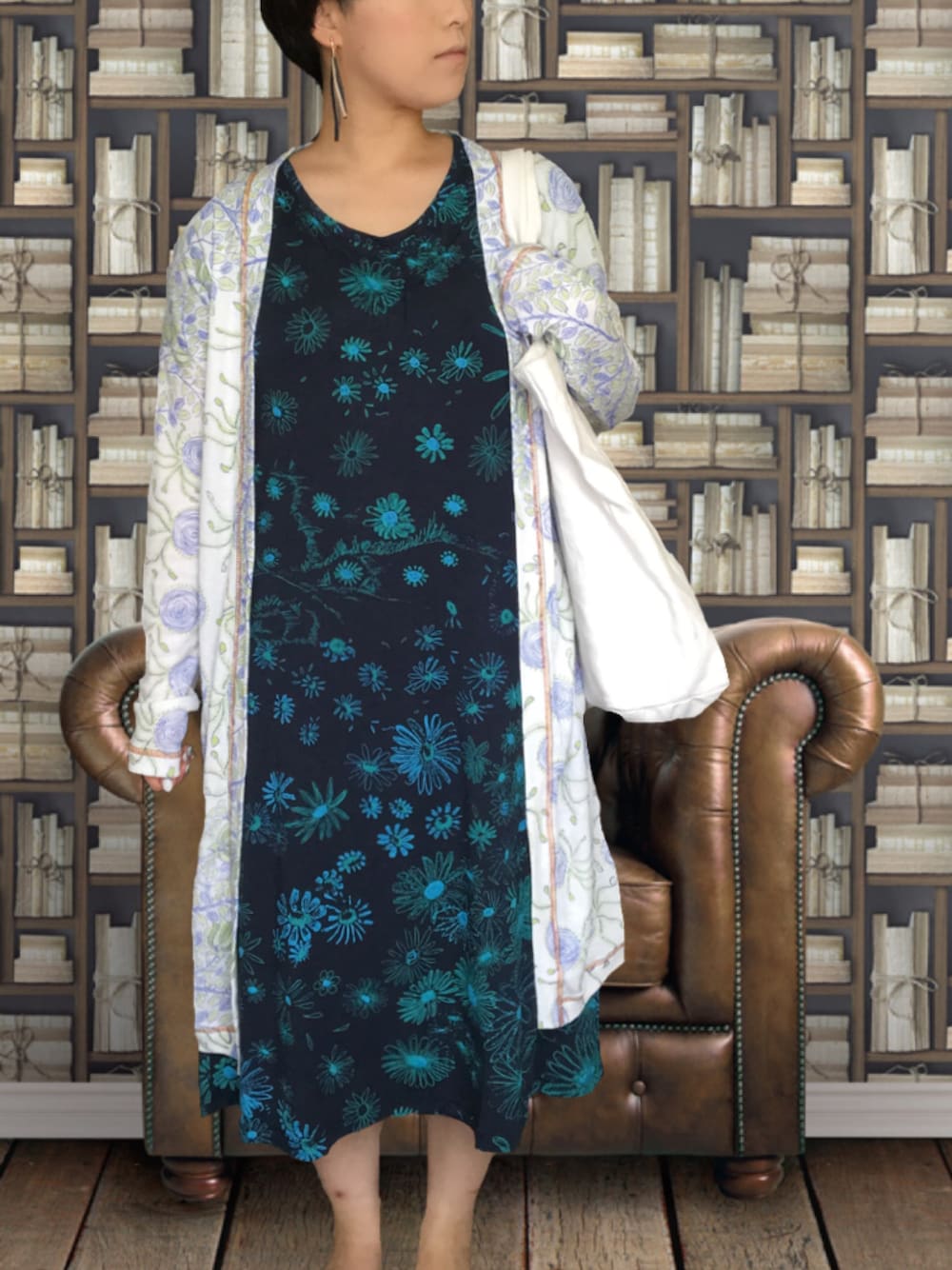 JuanadeAruco ホォアナデアルコ ロングワンピース ニャンドゥティ柄 JuanadeAruco ホォアナデアルコ ロングワンピース