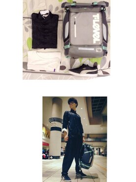 「アイテム（バックパック/リュック、シルバー系）」を使った、Littlegreenman さん（メンズ・175cm）の冬コーディネート